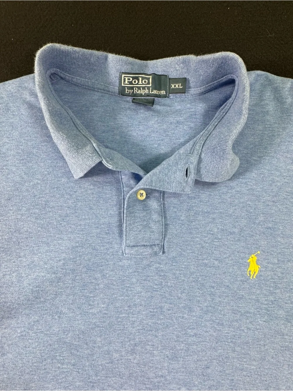 Ralph Lauren Light Blue Polo with Yellow Pony Embroidery